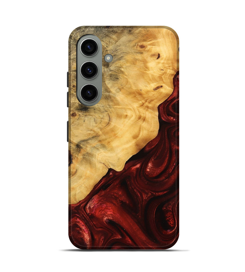 Galaxy S24 Wood Live Edge Phone Case - Johnna (Red, 746319)