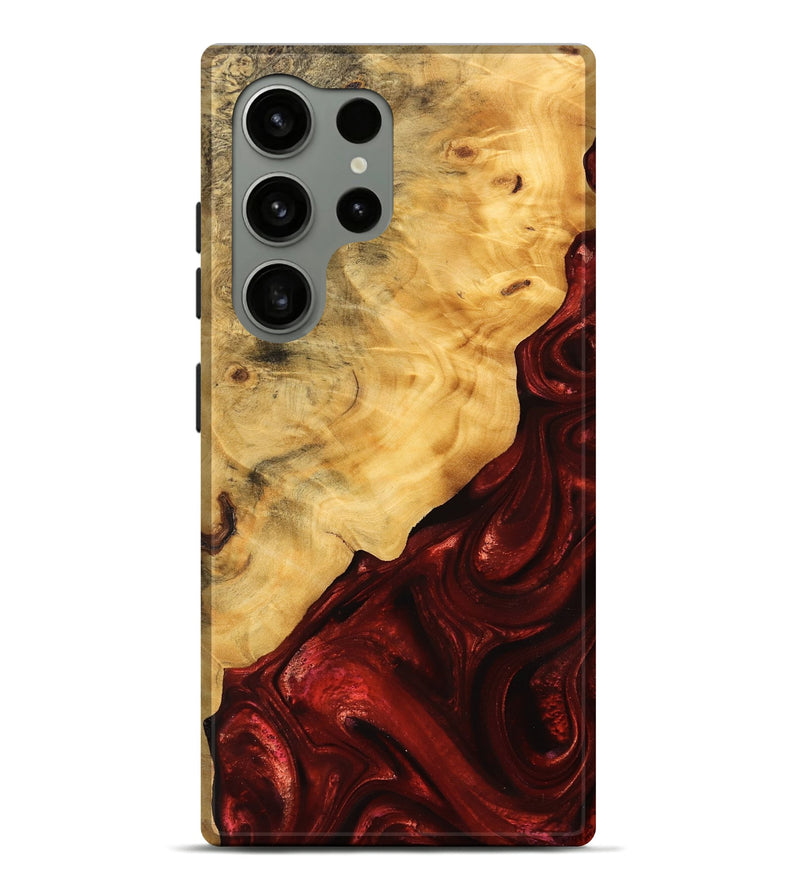 Galaxy S24 Ultra Wood Live Edge Phone Case - Johnna (Red, 746319)