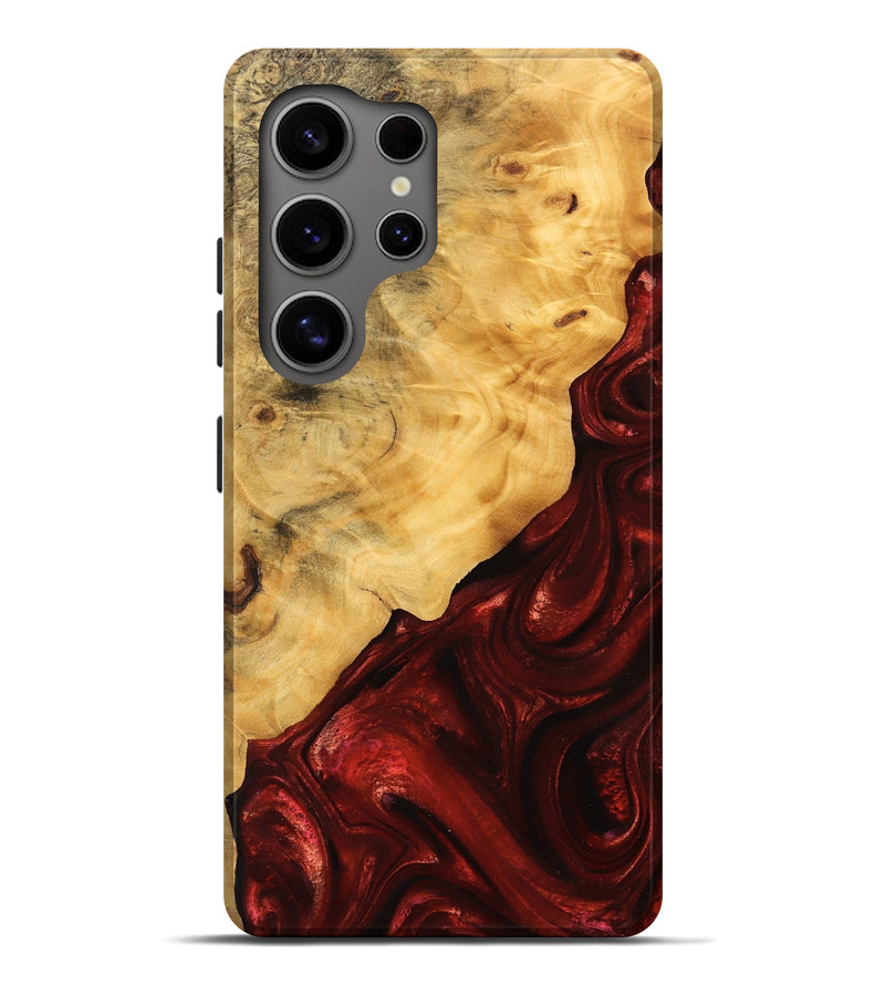 Galaxy S25 Ultra Wood Live Edge Phone Case - Johnna (Red, 746319)