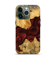 iPhone 13 Pro Wood Live Edge Phone Case - Kaleigh (Red, 746320)