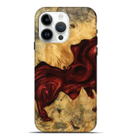 iPhone 15 Pro Max Wood Live Edge Phone Case - Kaleigh (Red, 746320)