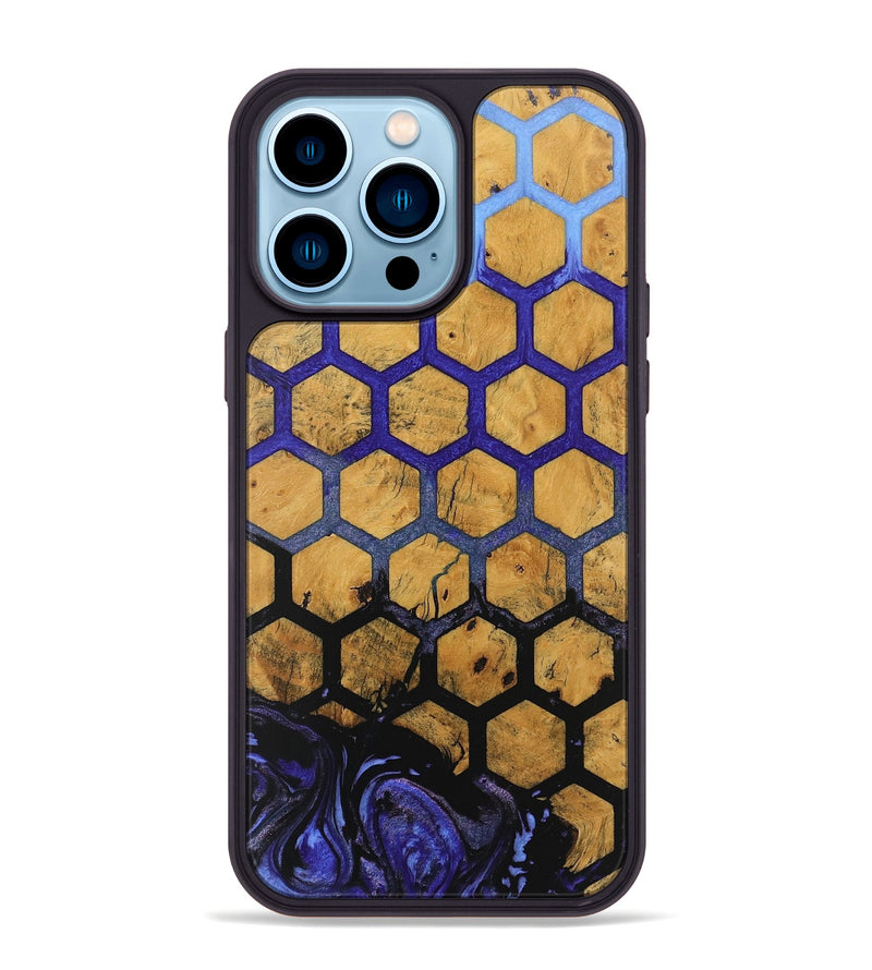 iPhone 14 Pro Max Wood Phone Case - Clover (Pattern, 746321)