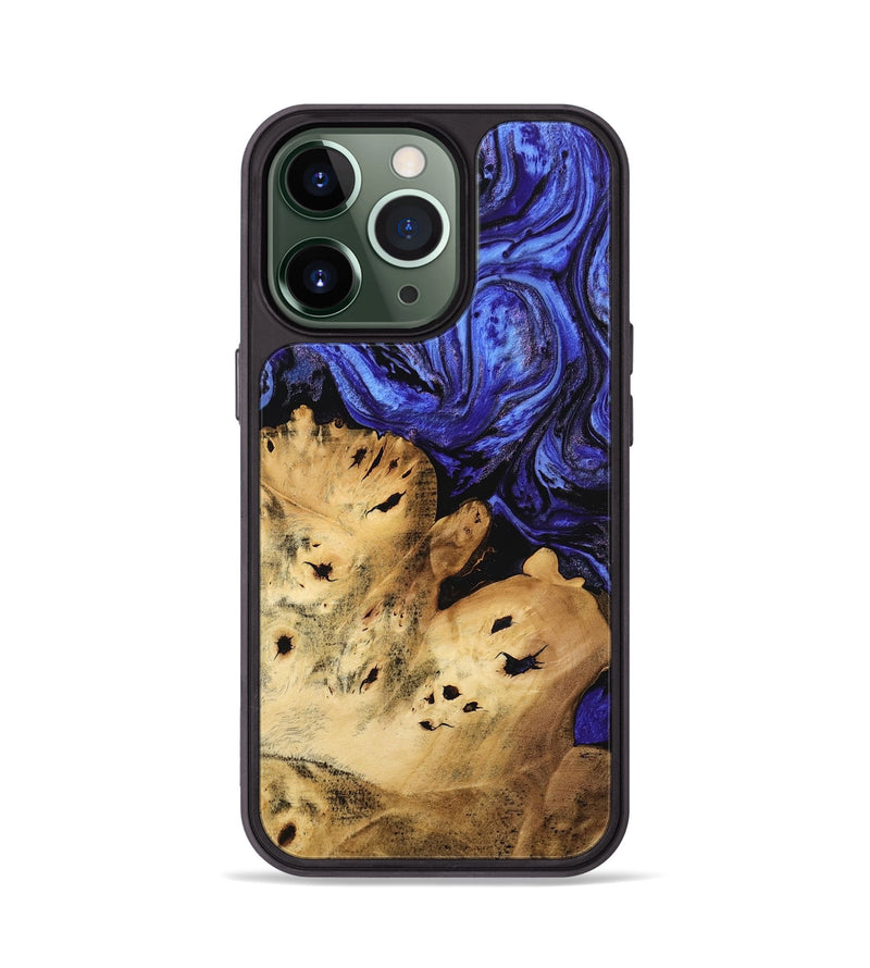 iPhone 13 Pro Wood Phone Case - Branden (Blue, 746322)