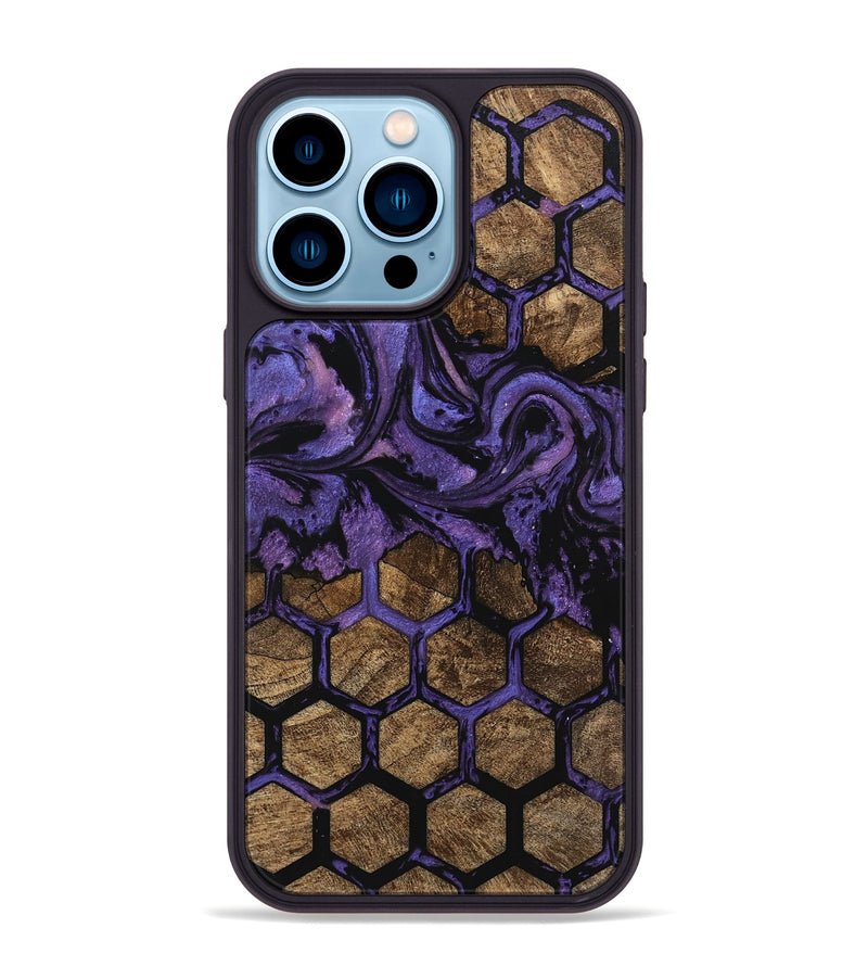 iPhone 14 Pro Max Wood Phone Case - Allyson (Pattern, 746323)