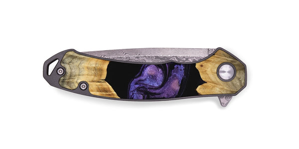 EDC Wood Pocket Knife - Angela (Purple, 746324)