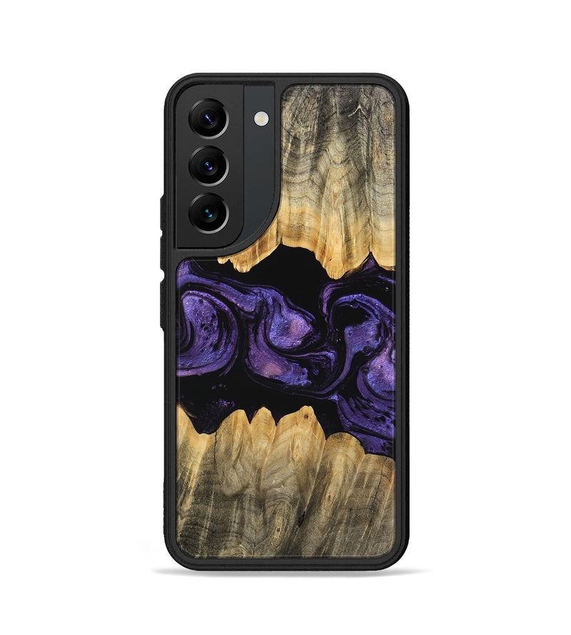 Galaxy S22 Wood Phone Case - Angela (Purple, 746324)