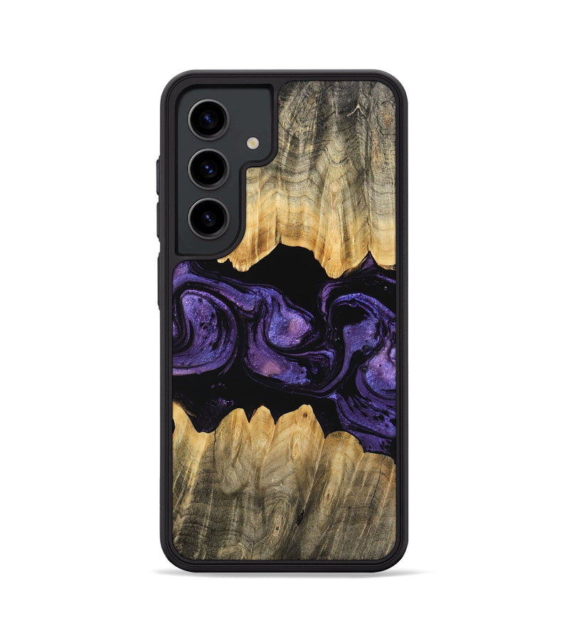 Galaxy S24 Wood Phone Case - Angela (Purple, 746324)