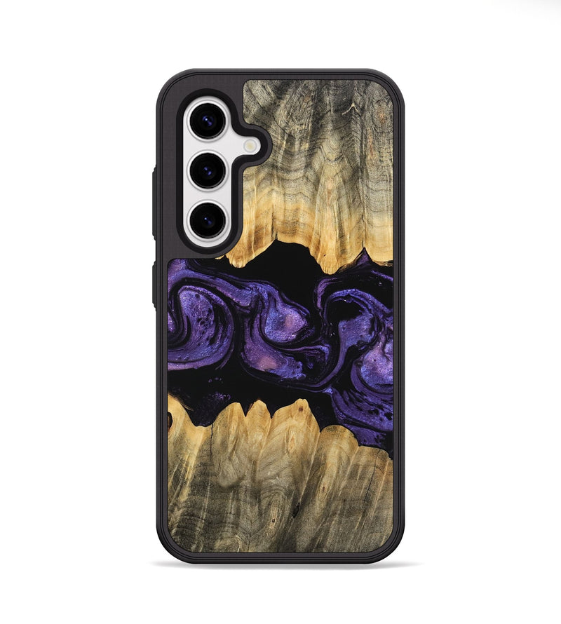 Galaxy S25 Wood Phone Case - Angela (Purple, 746324)