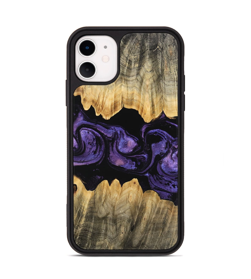 iPhone 11 Wood Phone Case - Angela (Purple, 746324)