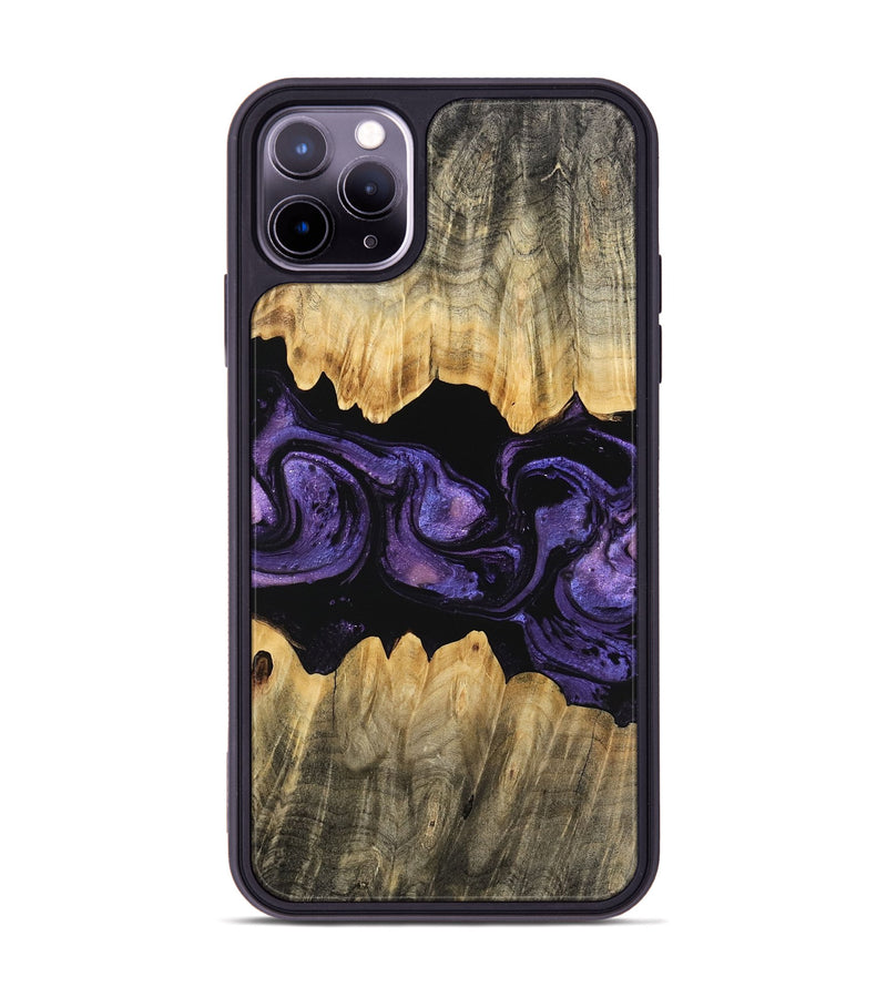 iPhone 11 Pro Max Wood Phone Case - Angela (Purple, 746324)