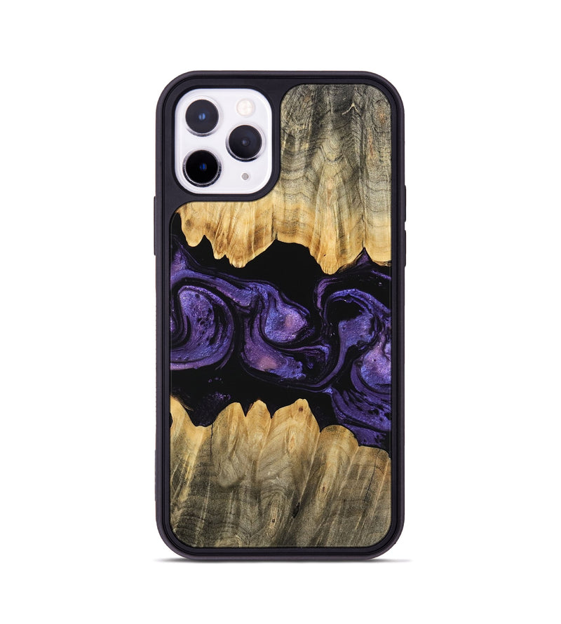 iPhone 11 Pro Wood Phone Case - Angela (Purple, 746324)