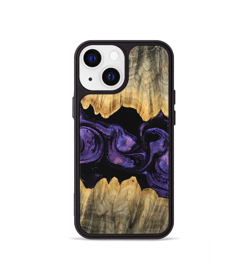 iPhone 13 mini Wood Phone Case - Angela (Purple, 746324)