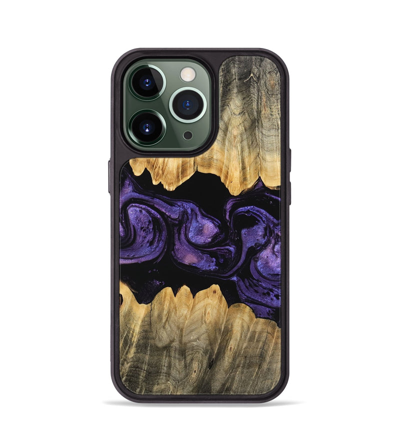 iPhone 13 Pro Wood Phone Case - Angela (Purple, 746324)