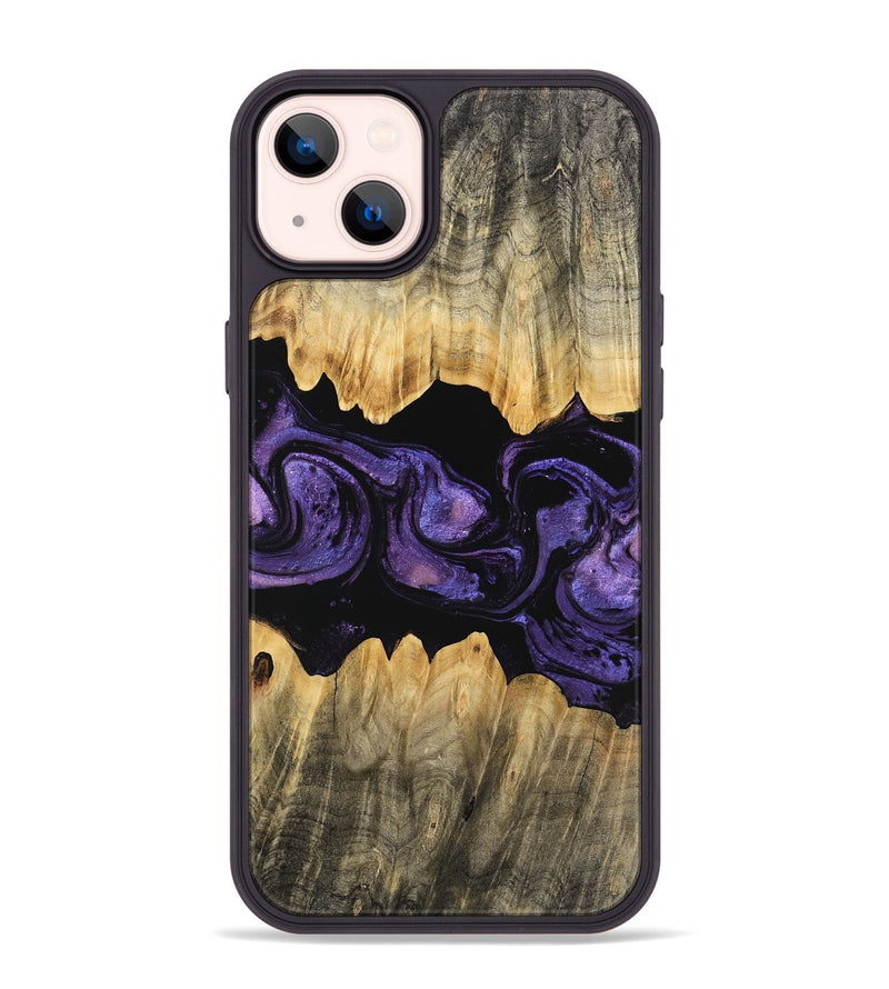 iPhone 14 Plus Wood Phone Case - Angela (Purple, 746324)