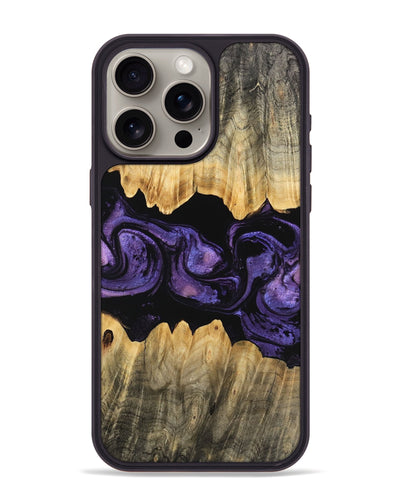 iPhone 15 Pro Max Wood Phone Case - Angela (Purple, 746324)