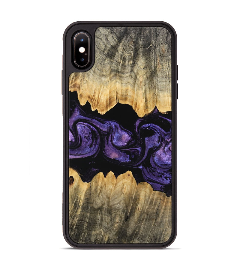 iPhone Xs Max Wood Phone Case - Angela (Purple, 746324)