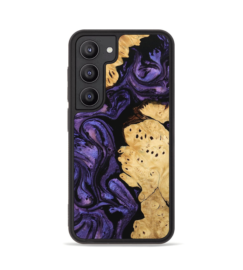 Galaxy S23 Wood Phone Case - Evelyn (Purple, 746325)