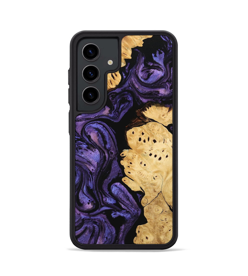 Galaxy S24 Wood Phone Case - Evelyn (Purple, 746325)