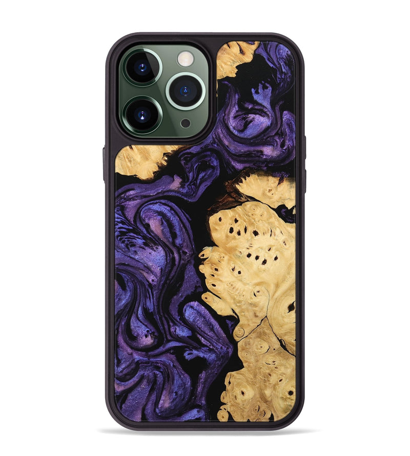 iPhone 13 Pro Max Wood Phone Case - Evelyn (Purple, 746325)