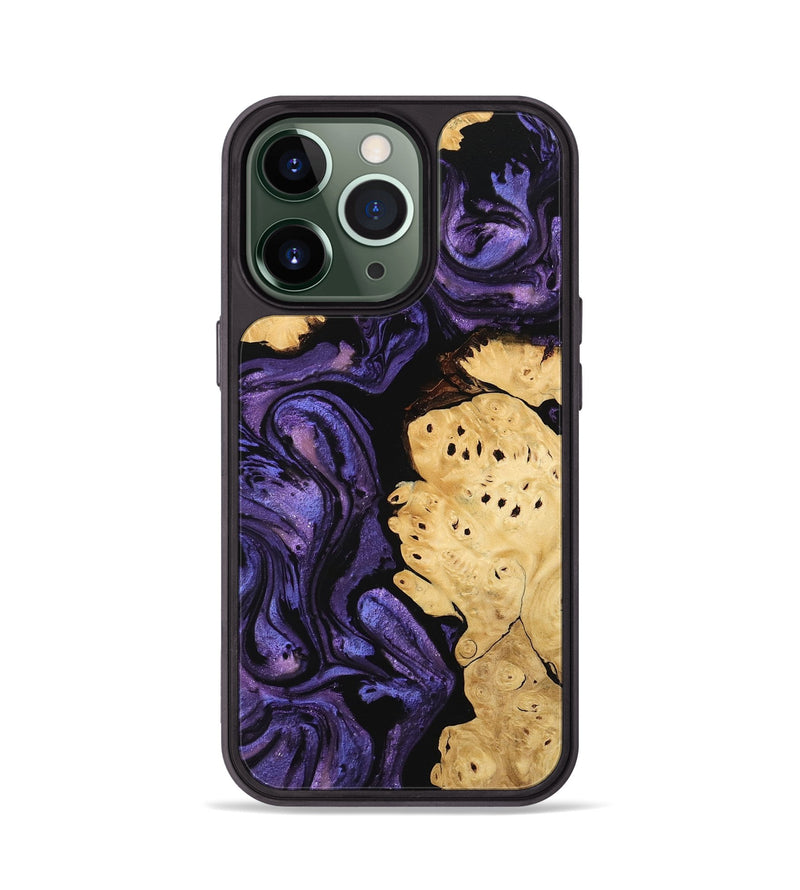 iPhone 13 Pro Wood Phone Case - Evelyn (Purple, 746325)