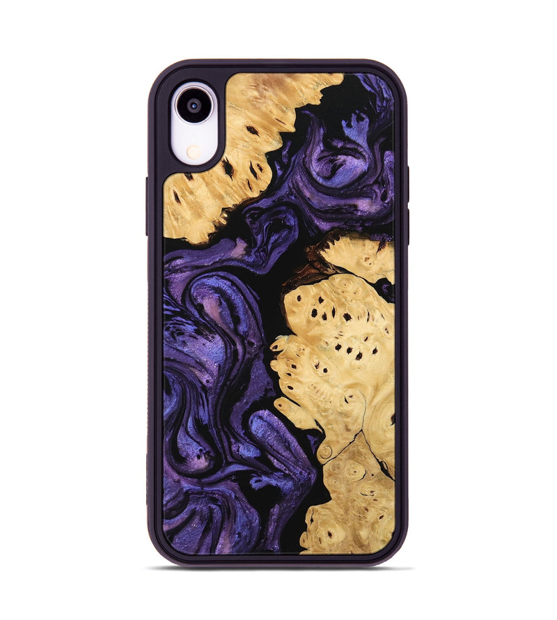 iPhone Xr Wood Phone Case - Evelyn (Purple, 746325)