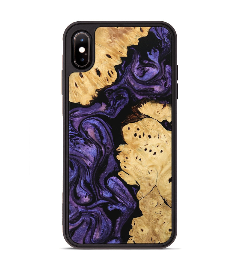 iPhone Xs Max Wood Phone Case - Evelyn (Purple, 746325)