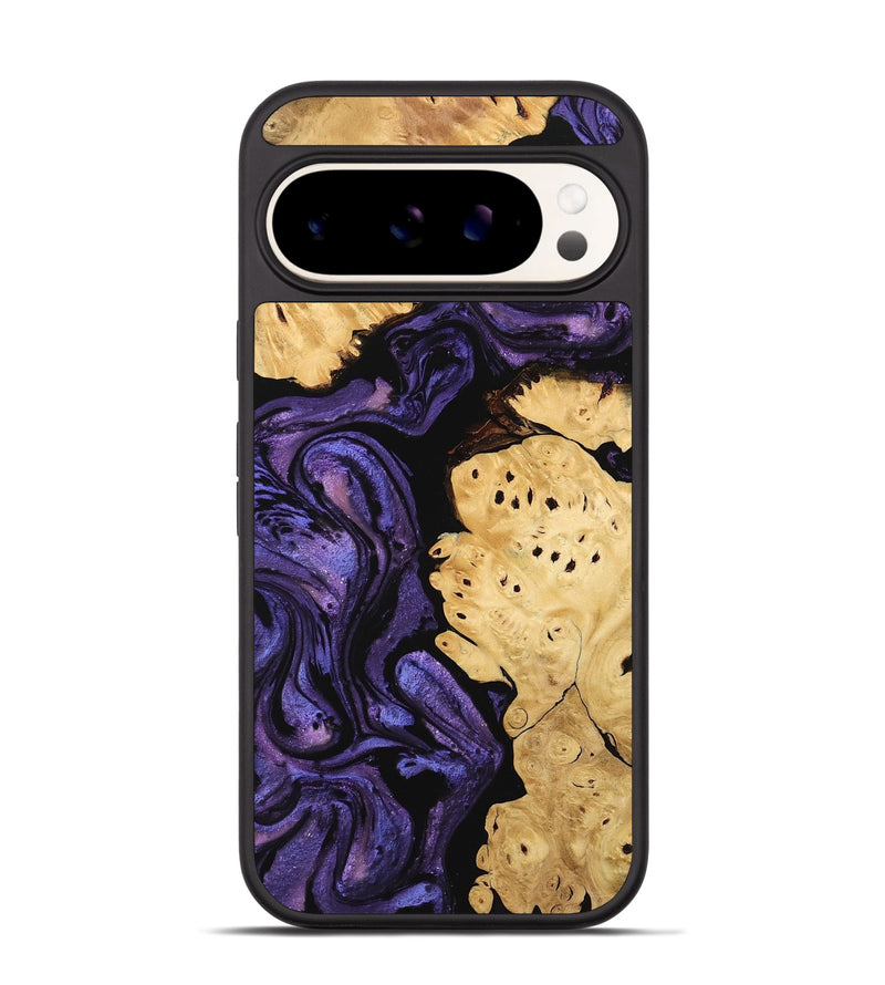 Pixel 9 Wood Phone Case - Evelyn (Purple, 746325)