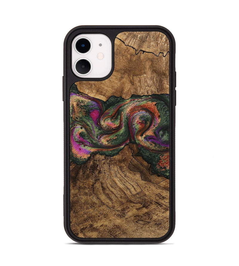 iPhone 11 Wood Phone Case - Orin (Green, 746326)