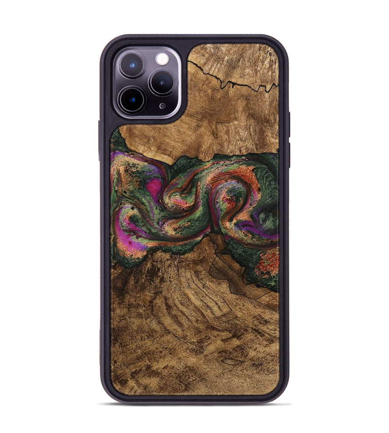 iPhone 11 Pro Max Wood Phone Case - Orin (Green, 746326)