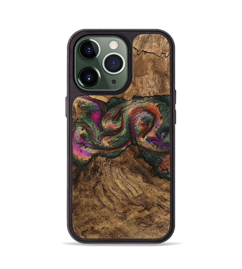 iPhone 13 Pro Wood Phone Case - Orin (Green, 746326)