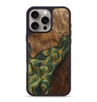 iPhone 16 Pro Max Wood Phone Case - Alonza (Green, 746328)