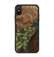 iPhone Xs Max Wood Phone Case - Alonza (Green, 746328)