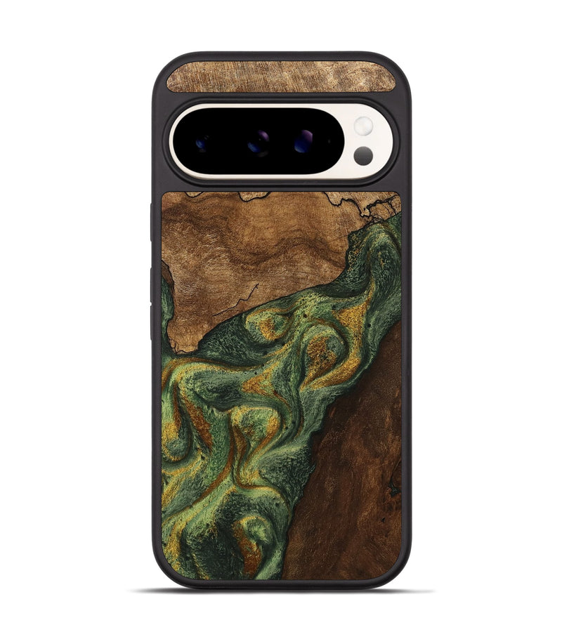 Pixel 9 Wood Phone Case - Alonza (Green, 746328)