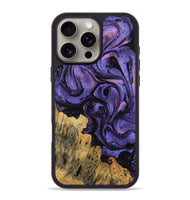 iPhone 16 Pro Max Wood Phone Case - Roxanna (Purple, 746330)