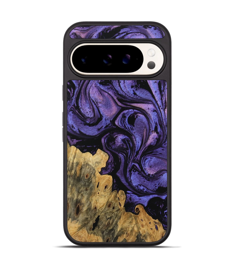 Pixel 9 Wood Phone Case - Roxanna (Purple, 746330)