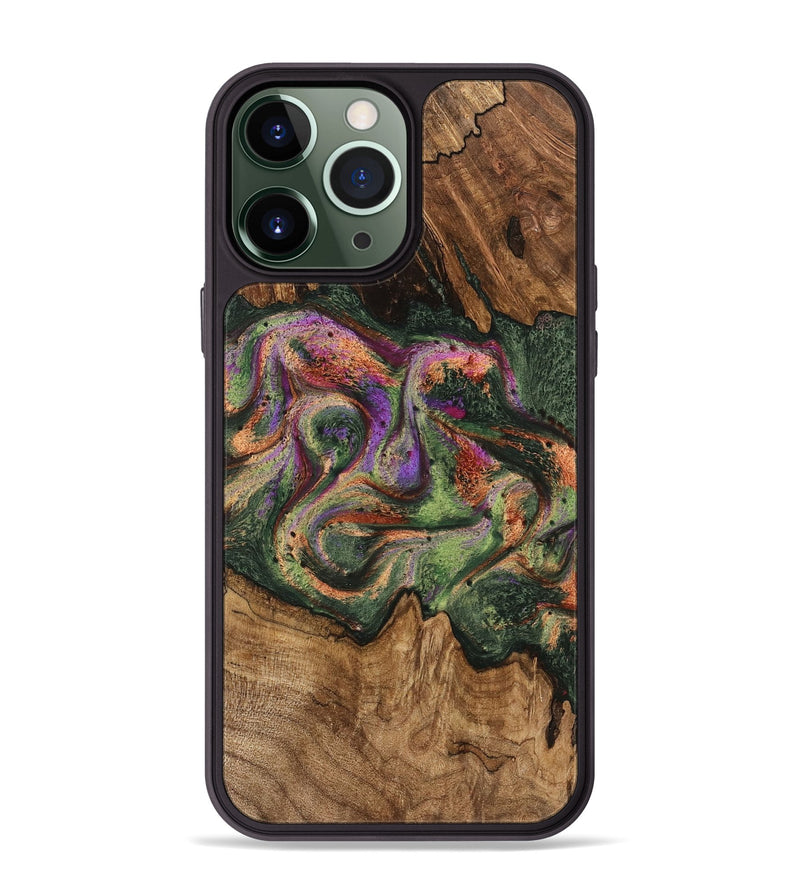 iPhone 13 Pro Max Wood Phone Case - Bambi (Green, 746331)