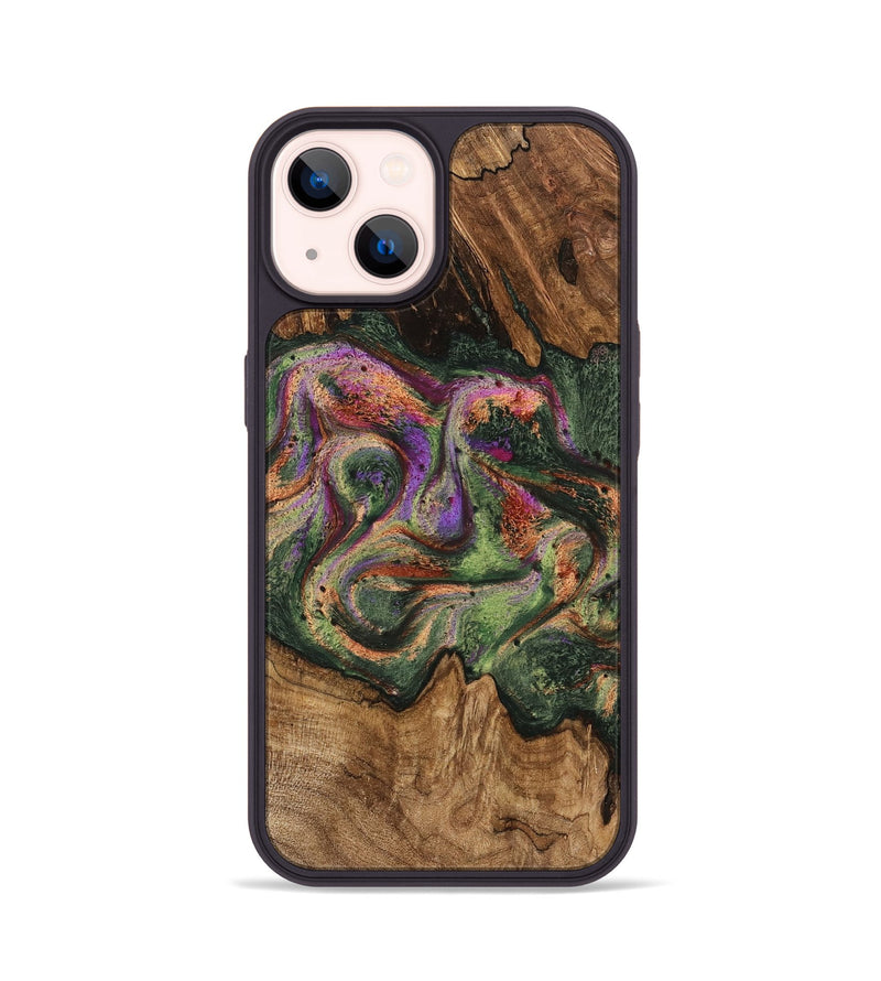 iPhone 14 Wood Phone Case - Bambi (Green, 746331)