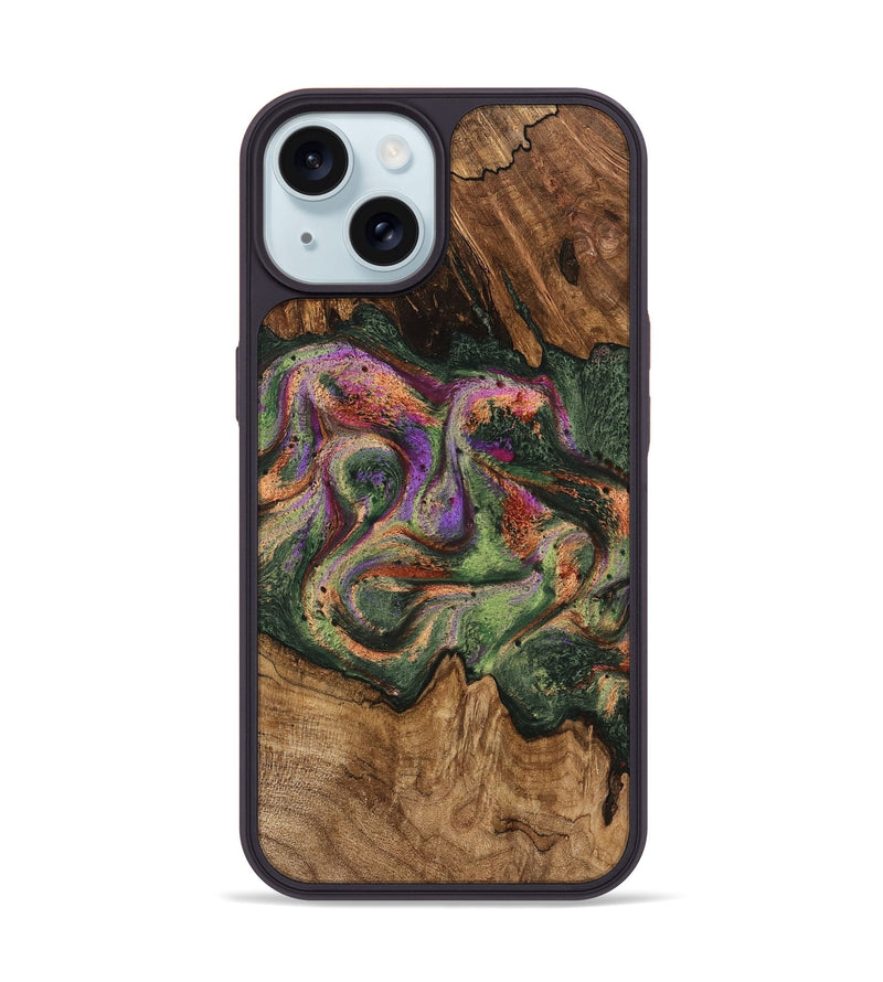 iPhone 15 Wood Phone Case - Bambi (Green, 746331)