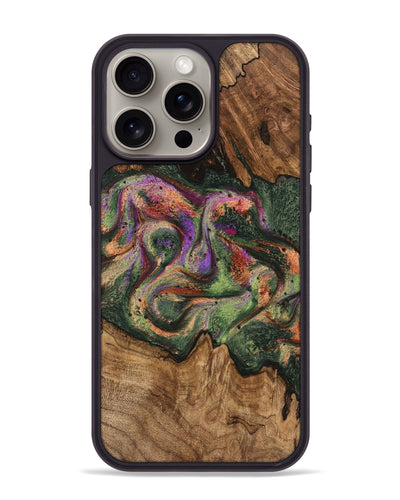 iPhone 15 Pro Max Wood Phone Case - Bambi (Green, 746331)