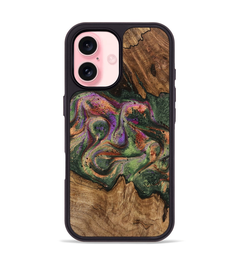 iPhone 16 Wood Phone Case - Bambi (Green, 746331)