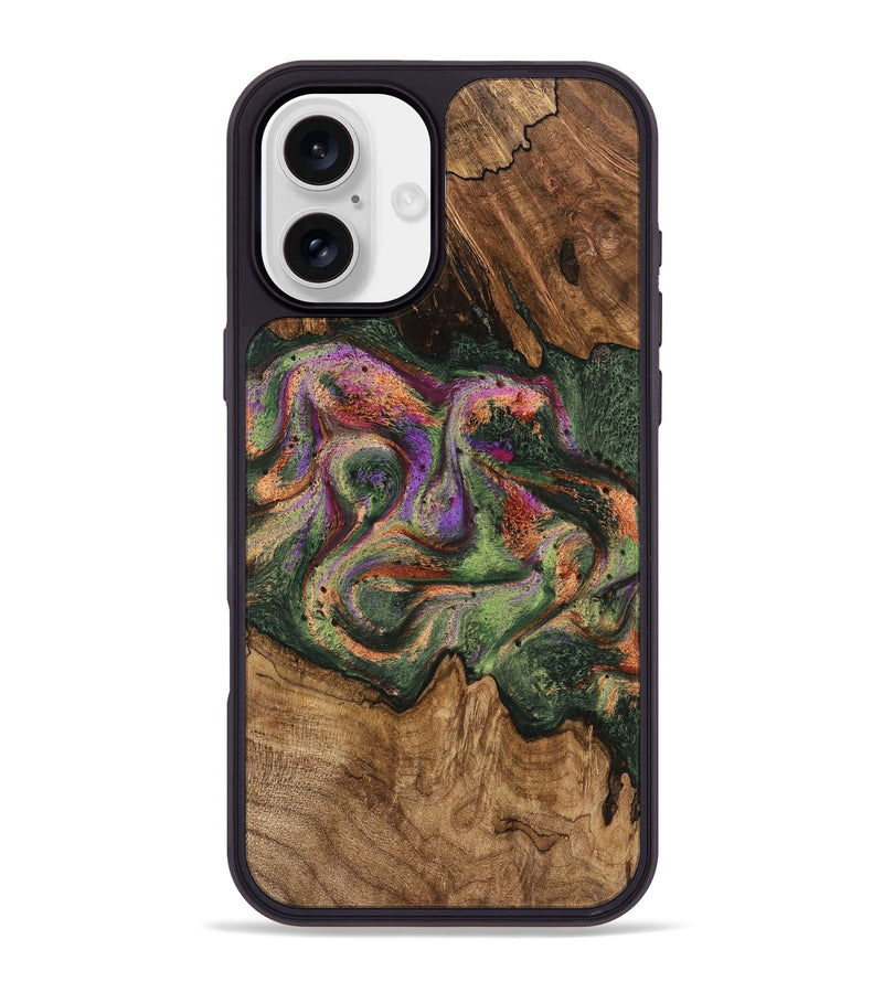 iPhone 16 Plus Wood Phone Case - Bambi (Green, 746331)