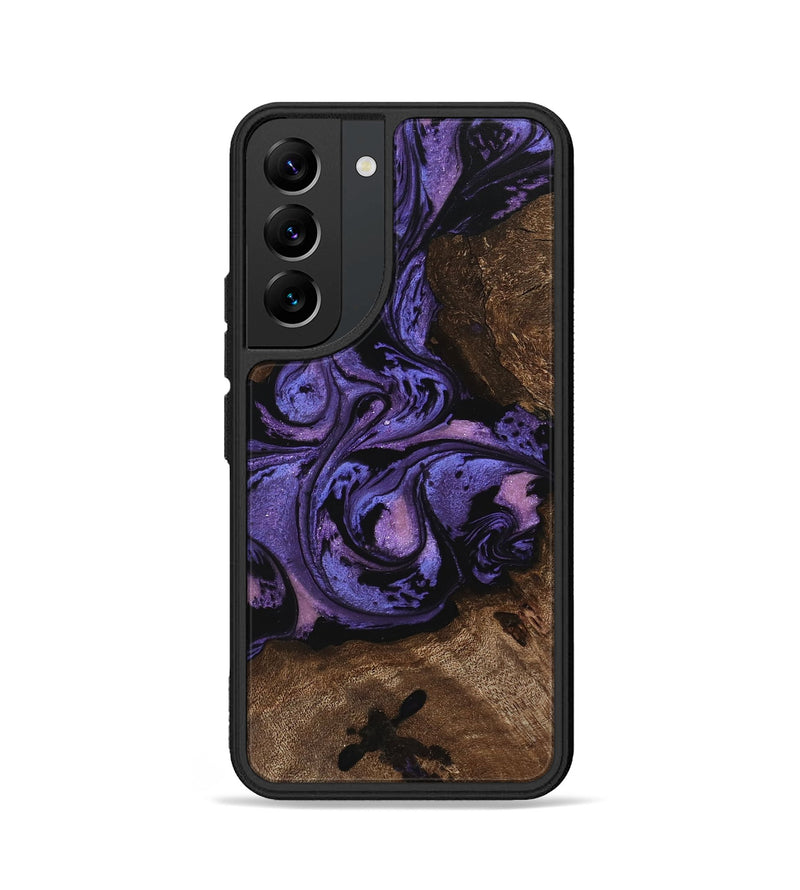 Galaxy S22 Wood Phone Case - Green (Purple, 746332)