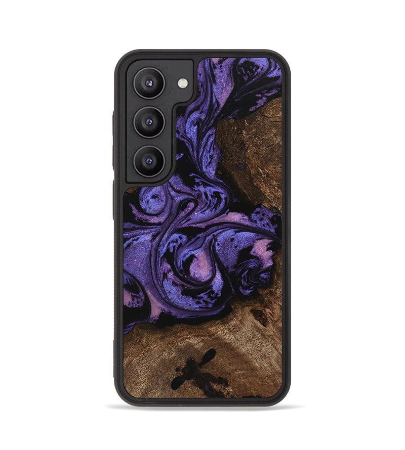 Galaxy S23 Wood Phone Case - Green (Purple, 746332)