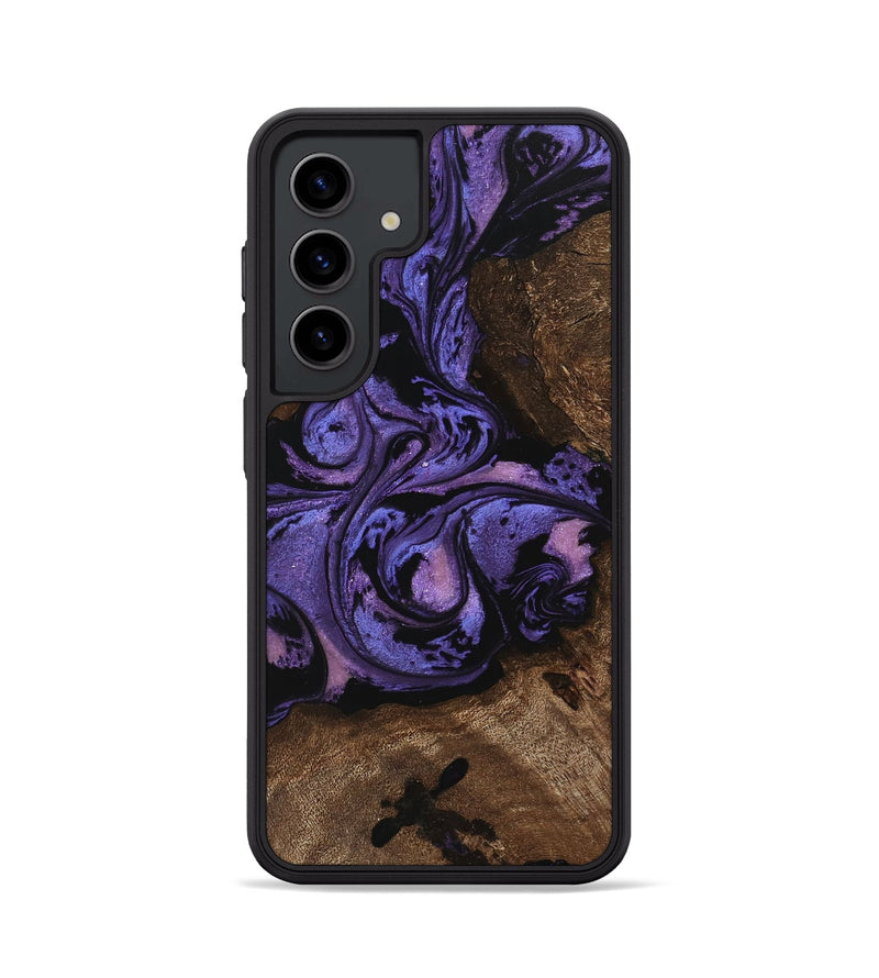 Galaxy S24 Wood Phone Case - Green (Purple, 746332)