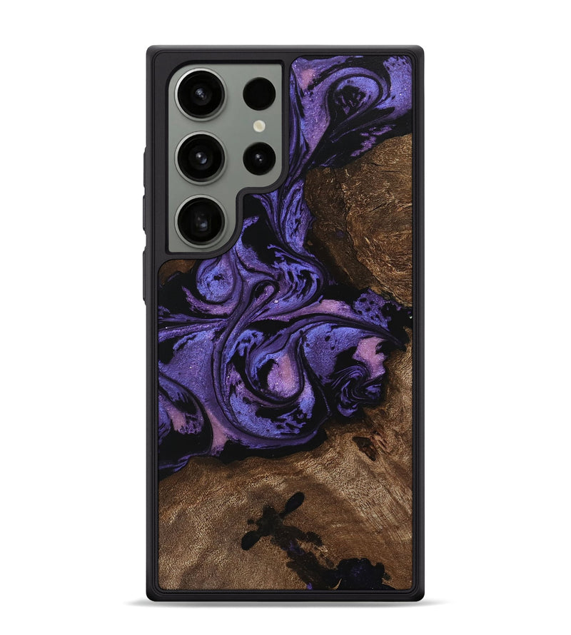 Galaxy S24 Ultra Wood Phone Case - Green (Purple, 746332)