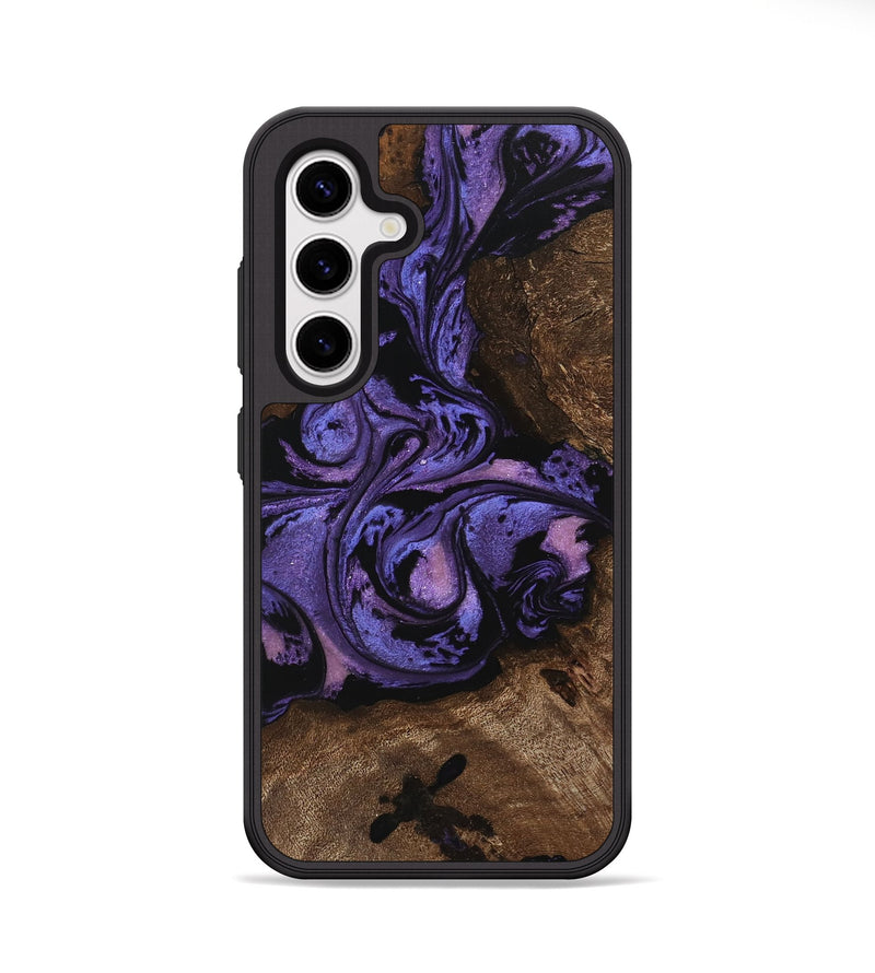 Galaxy S25 Wood Phone Case - Green (Purple, 746332)