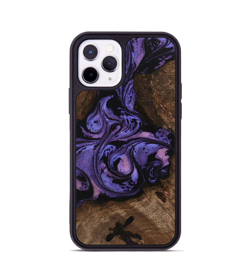 iPhone 11 Pro Wood Phone Case - Green (Purple, 746332)