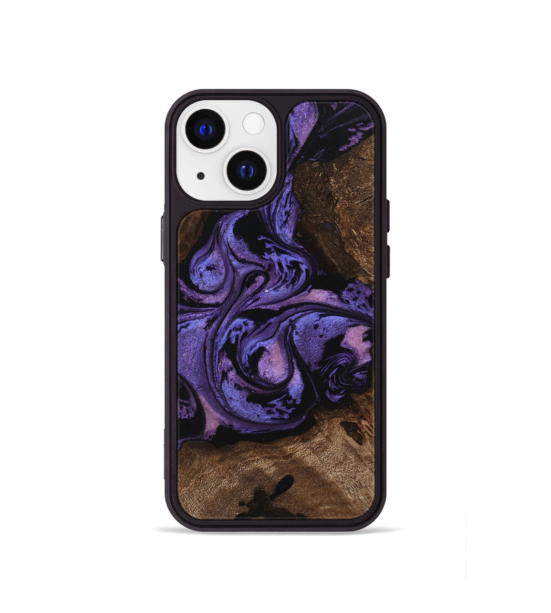 iPhone 13 mini Wood Phone Case - Green (Purple, 746332)