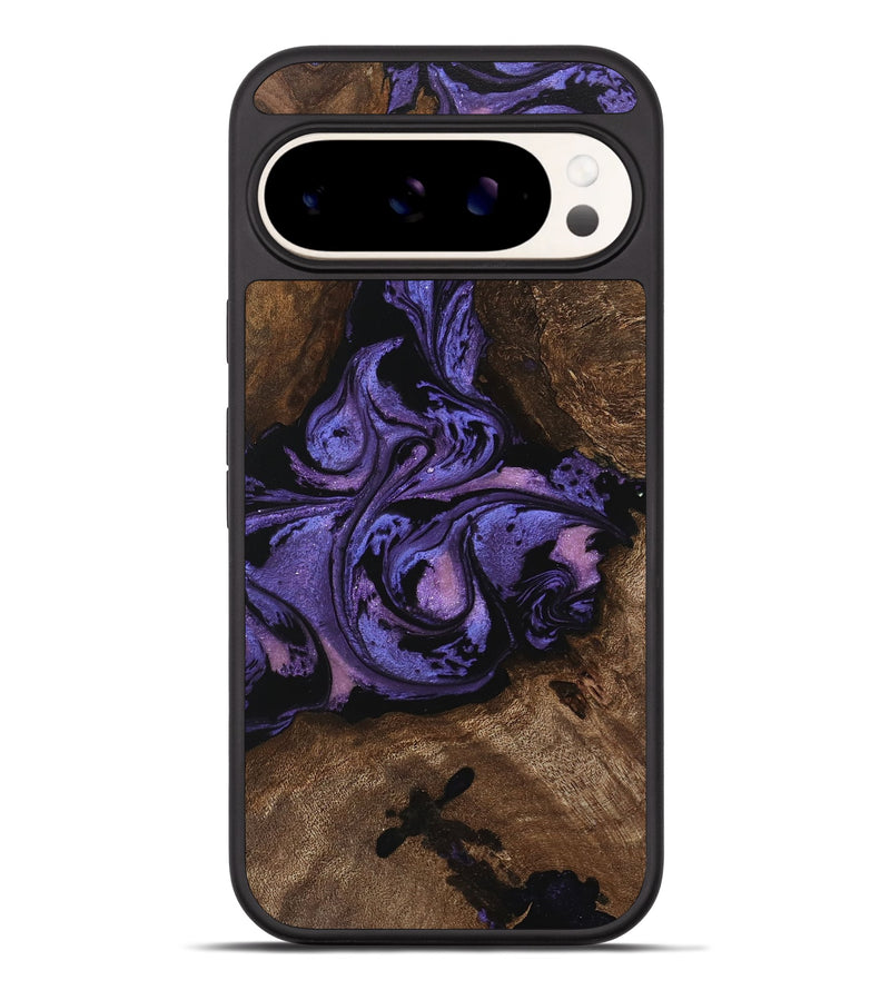 Pixel 9 Pro XL Wood Phone Case - Green (Purple, 746332)