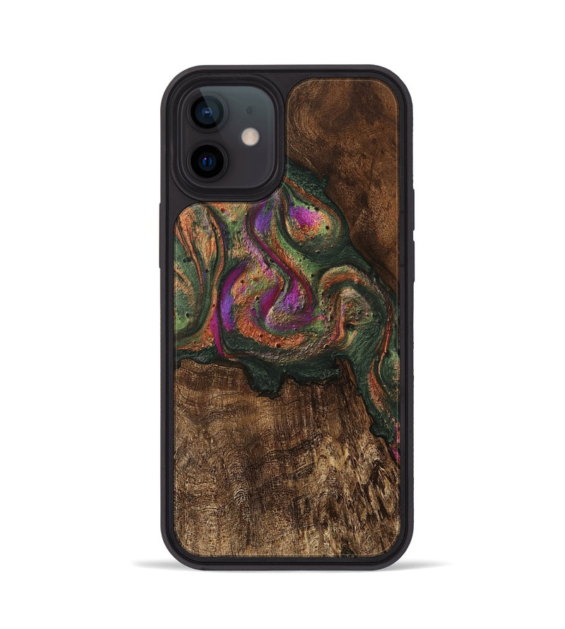 iPhone 12 Wood Phone Case - Amaris (Green, 746333)